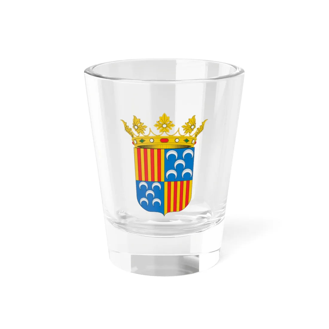 Escut de Berga (Spain) (Coat of Arms) Shot Glass 1.5oz 1.5oz - Go Mug Yourself