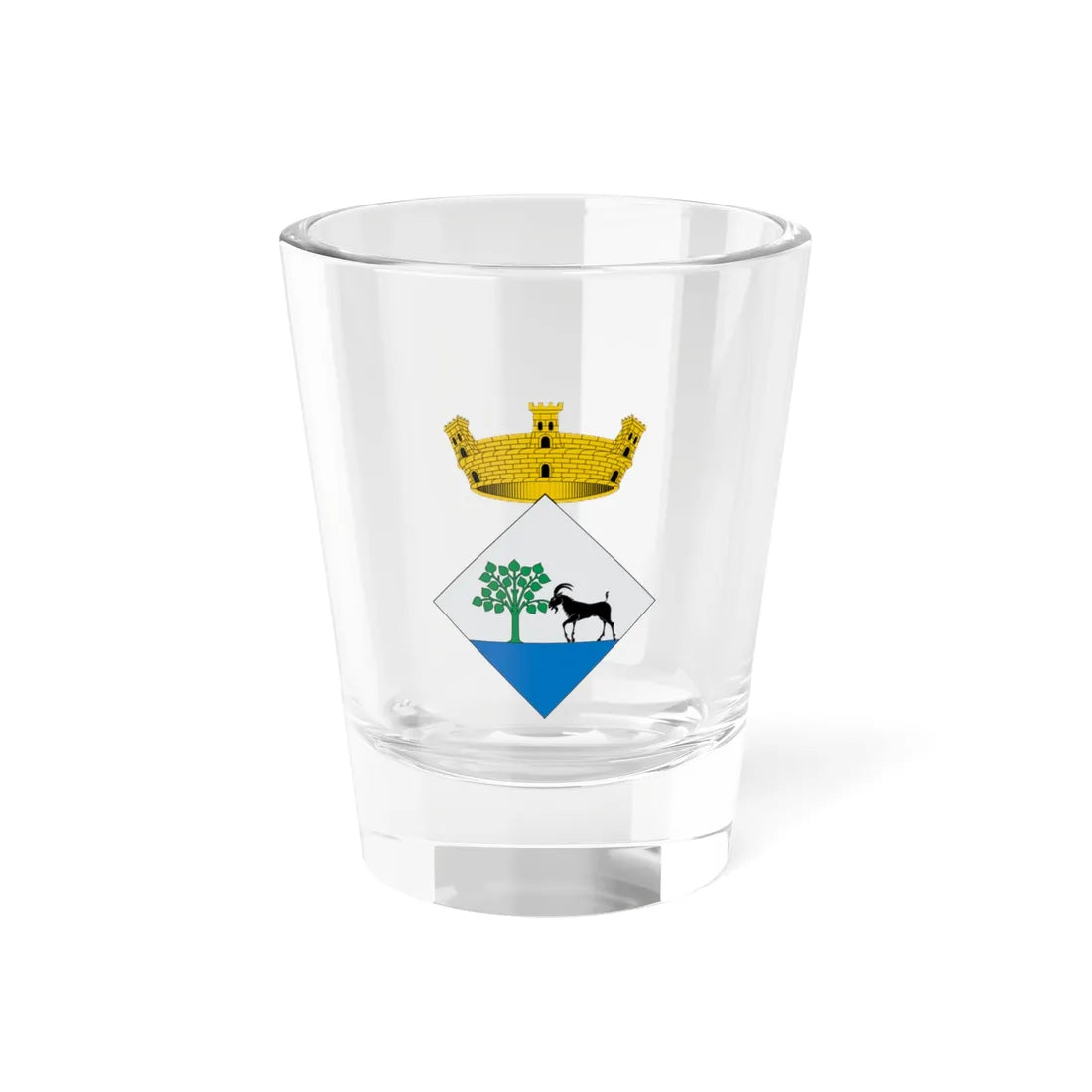 Escut de Cabrera de Mar (Spain) (Coat of Arms) Shot Glass 1.5oz 1.5oz - Go Mug Yourself