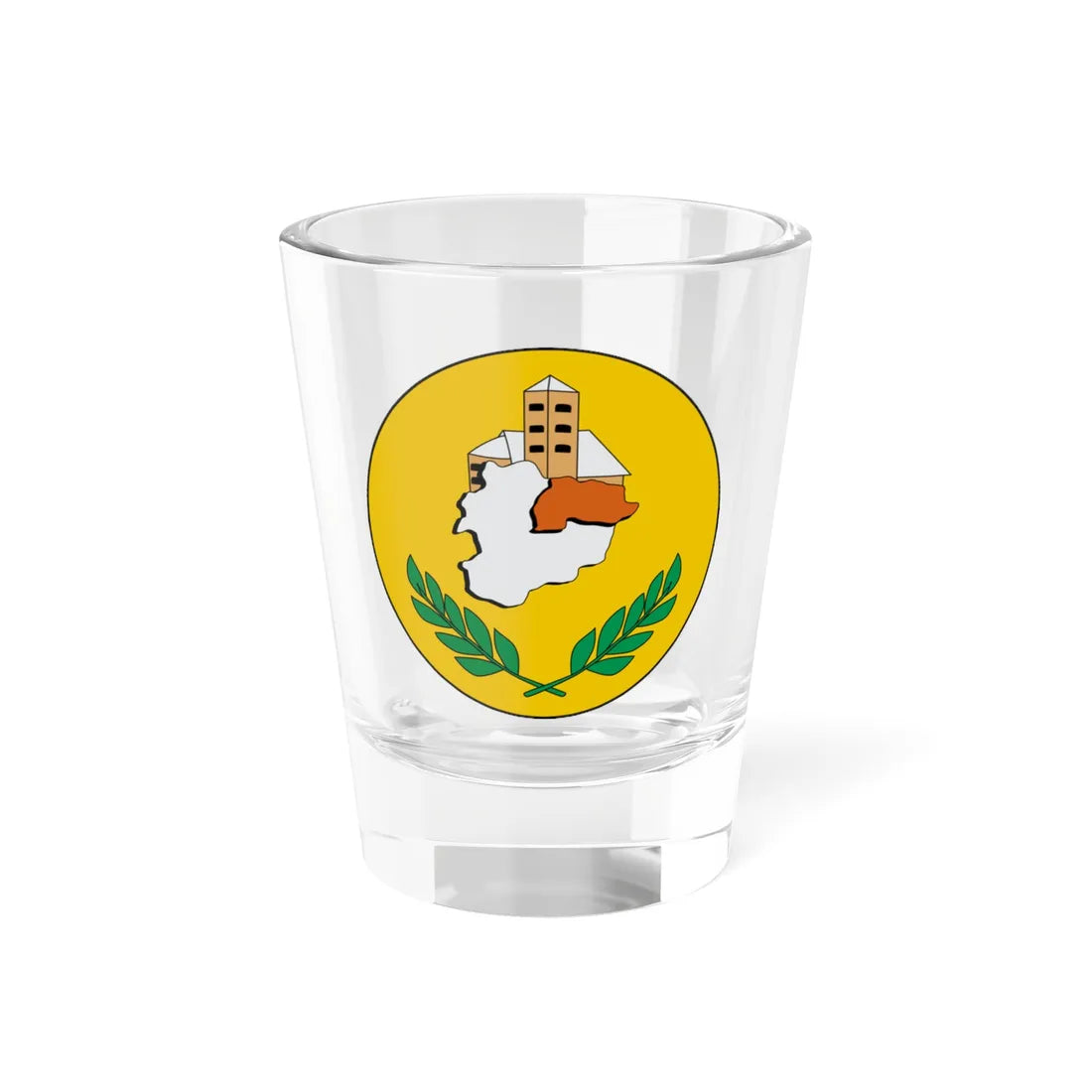 Escut de Canillo (Andorra) (Coat of Arms) Shot Glass 1.5oz 1.5oz - Go Mug Yourself