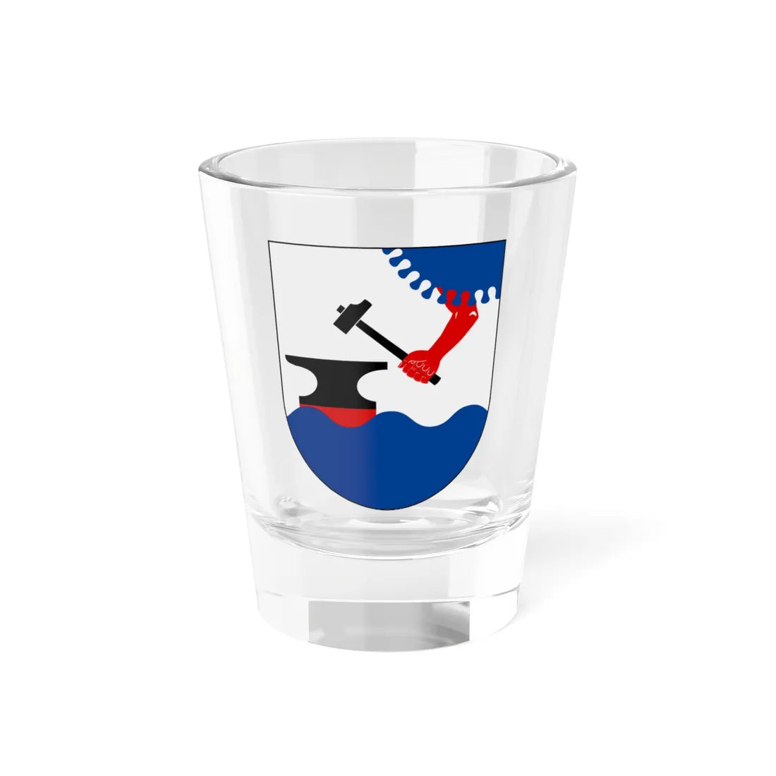 Eskilstuna vapen (Sweden) (Coat of Arms) Shot Glass 1.5oz 1.5oz - Go Mug Yourself