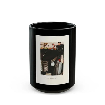 Esquire-1937-11-cartoon-03 - Black Coffee Mug 15oz - Go Mug Yourself