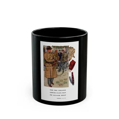 Esquire Fashion Illustration, Autumn 1933 (1) - Black Coffee Mug 11oz - Go Mug Yourself