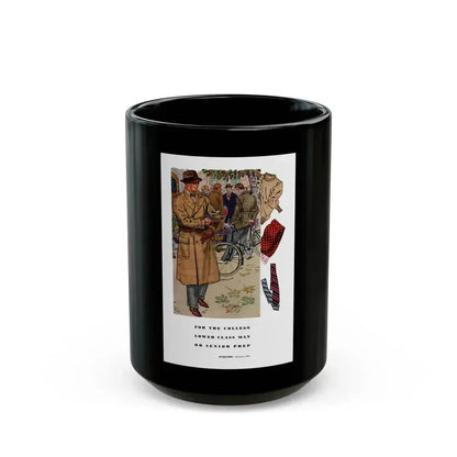Esquire Fashion Illustration, Autumn 1933 (1) - Black Coffee Mug 15oz - Go Mug Yourself