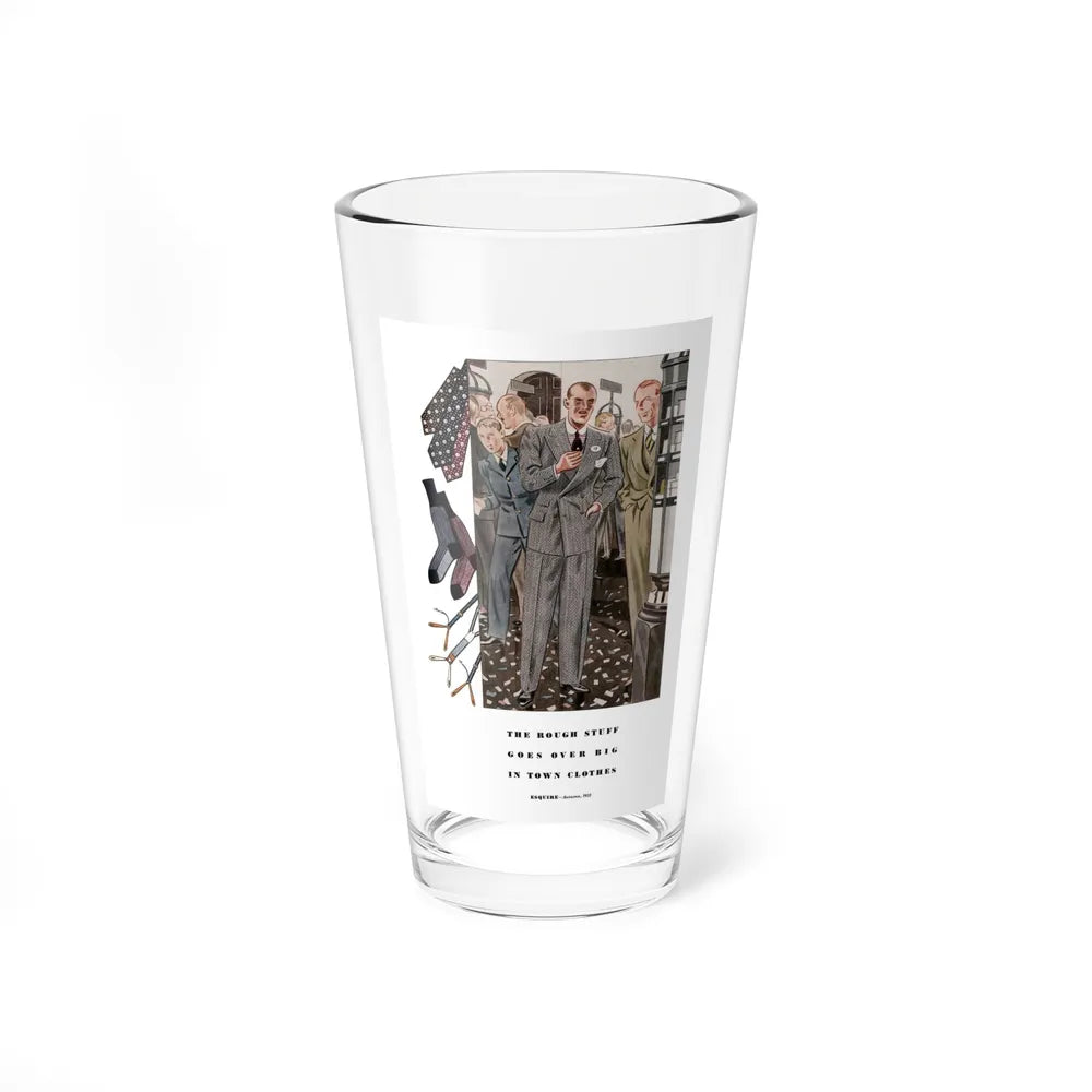 Esquire Fashion Illustration, Autumn 1933 (10) - Pint Glass 16oz-16oz-Go Mug Yourself