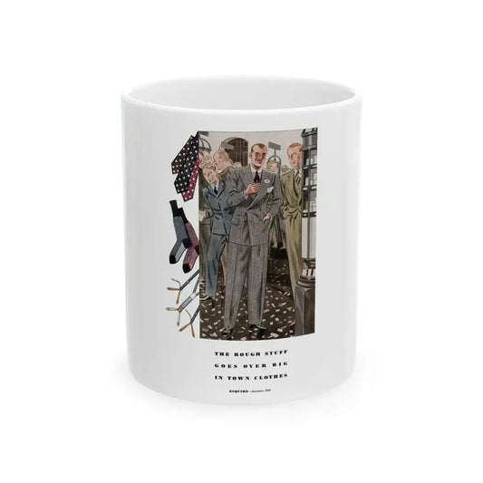 Esquire Fashion Illustration, Autumn 1933 (10) - White Coffee Mug 11oz - Go Mug Yourself