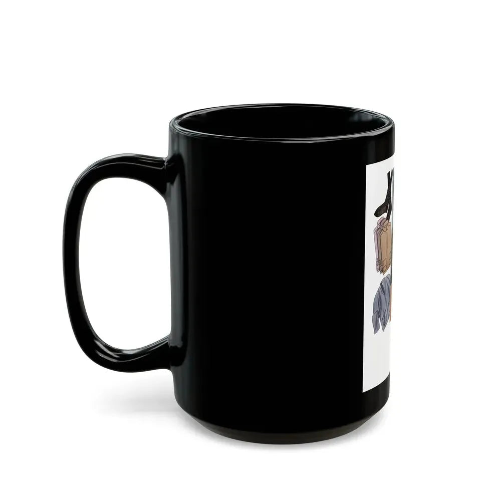 Esquire Fashion Illustration, Autumn 1933 (13) - Black Coffee Mug - Go Mug Yourself