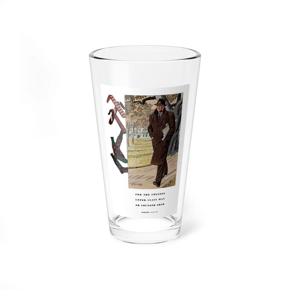 Esquire Fashion Illustration, Autumn 1933 (2) - Pint Glass 16oz-16oz-Go Mug Yourself