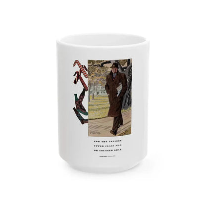 Esquire Fashion Illustration, Autumn 1933 (2) - White Coffee Mug 15oz - Go Mug Yourself