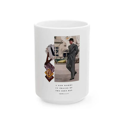 Esquire Fashion Illustration, Autumn 1933 (4) - White Coffee Mug 15oz - Go Mug Yourself