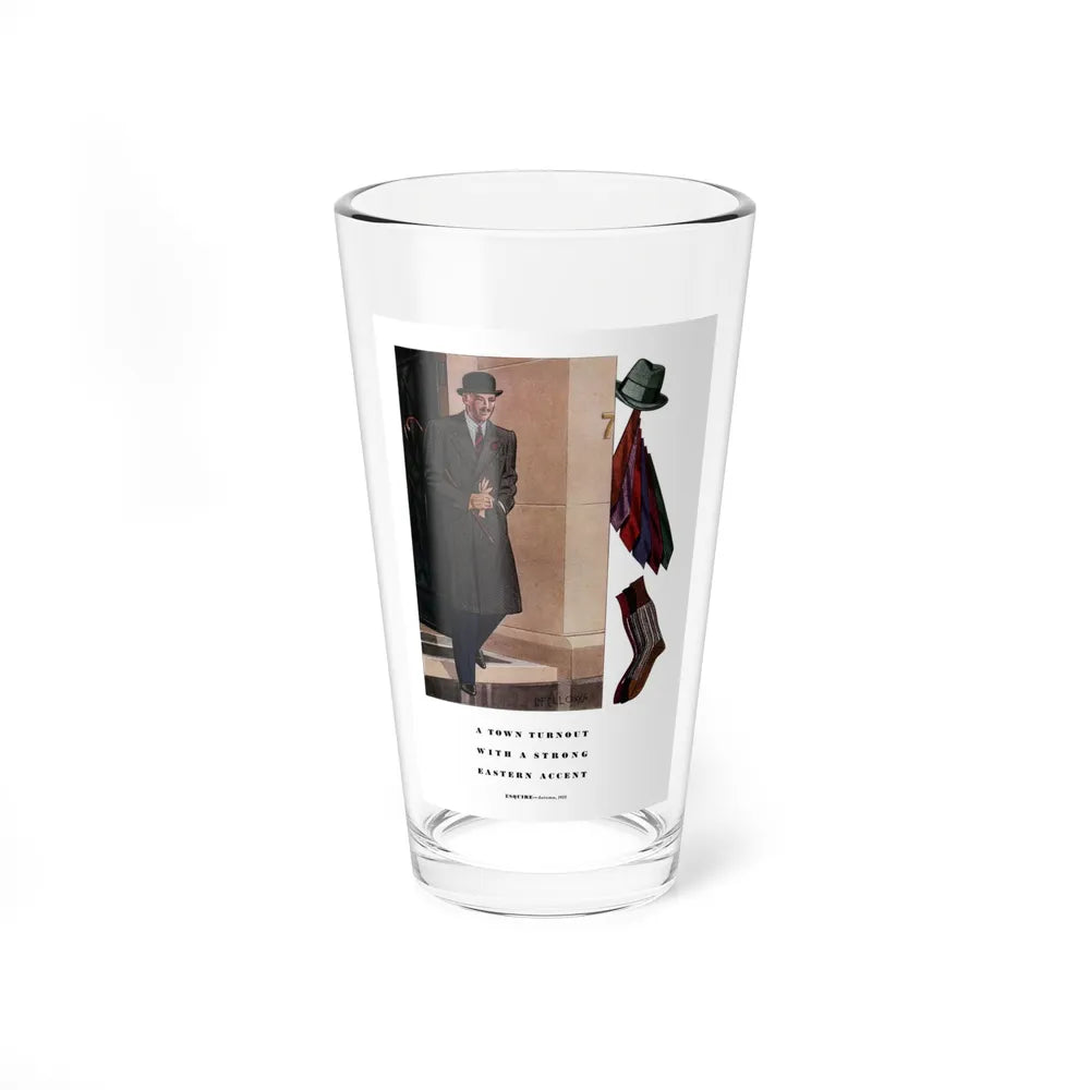 Esquire Fashion Illustration, Autumn 1933 (5) - Pint Glass 16oz-16oz-Go Mug Yourself