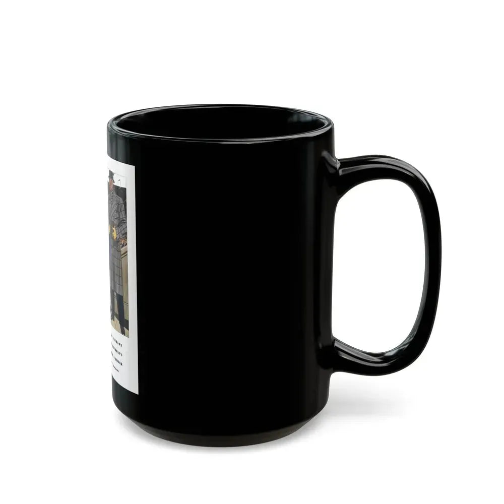 Esquire Fashion Illustration, January 1934 (1) - Black Coffee Mug - Go Mug Yourself