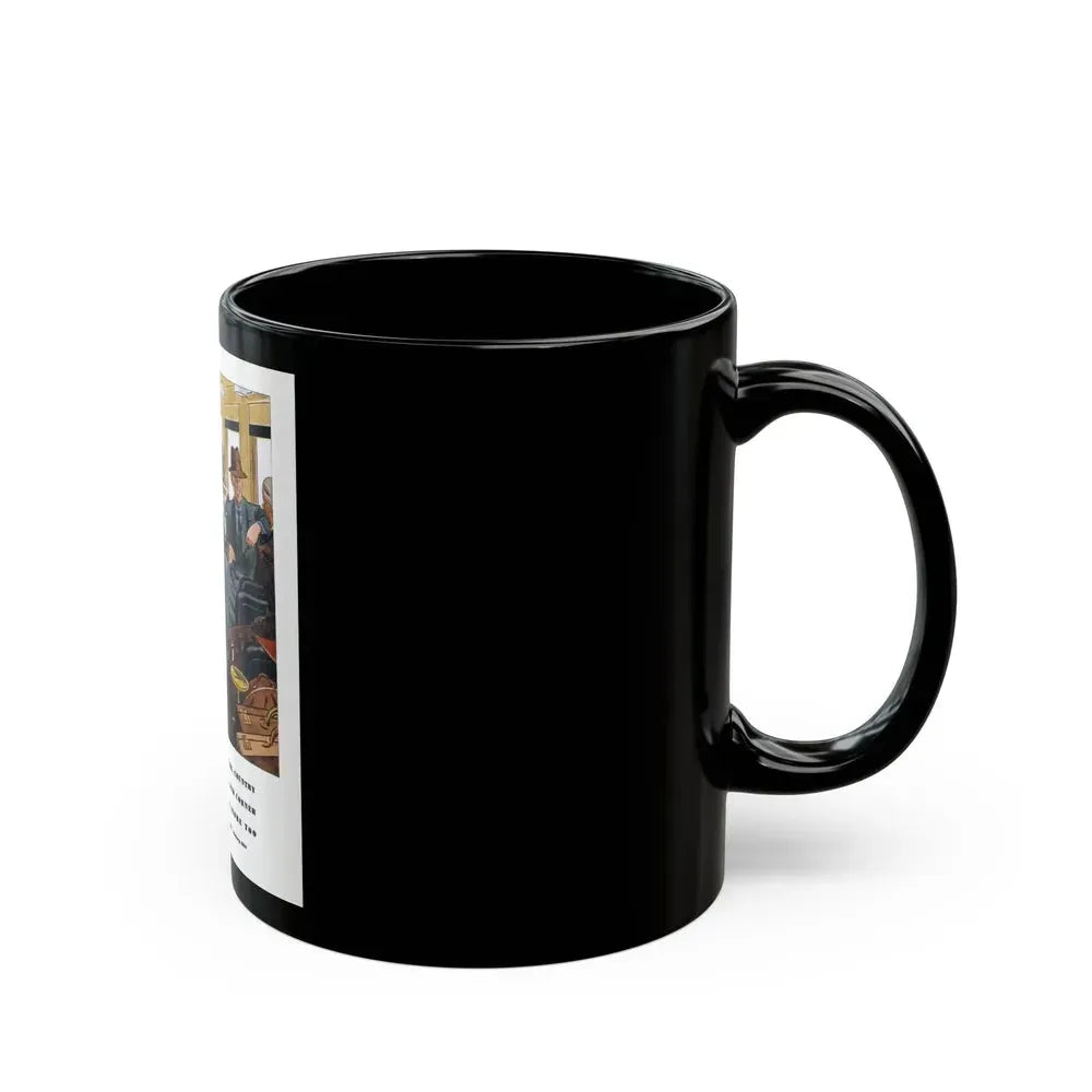 Esquire Fashion Illustration, January 1934 (2) - Black Coffee Mug - Go Mug Yourself