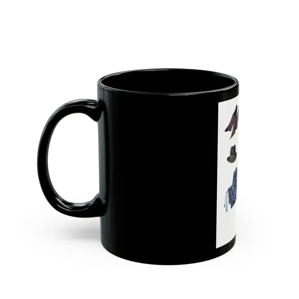 Esquire Fashion Illustration, January 1934 (2) - Black Coffee Mug - Go Mug Yourself