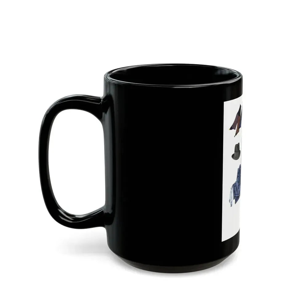 Esquire Fashion Illustration, January 1934 (2) - Black Coffee Mug - Go Mug Yourself