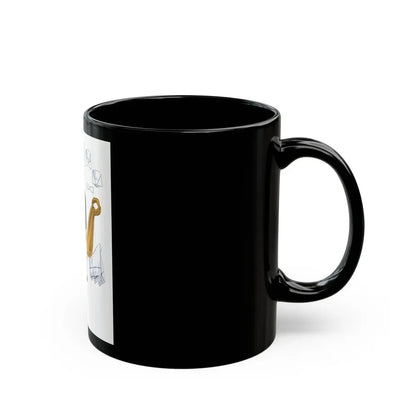 Esquire Fashion Illustration, January 1934 (3) - Black Coffee Mug - Go Mug Yourself