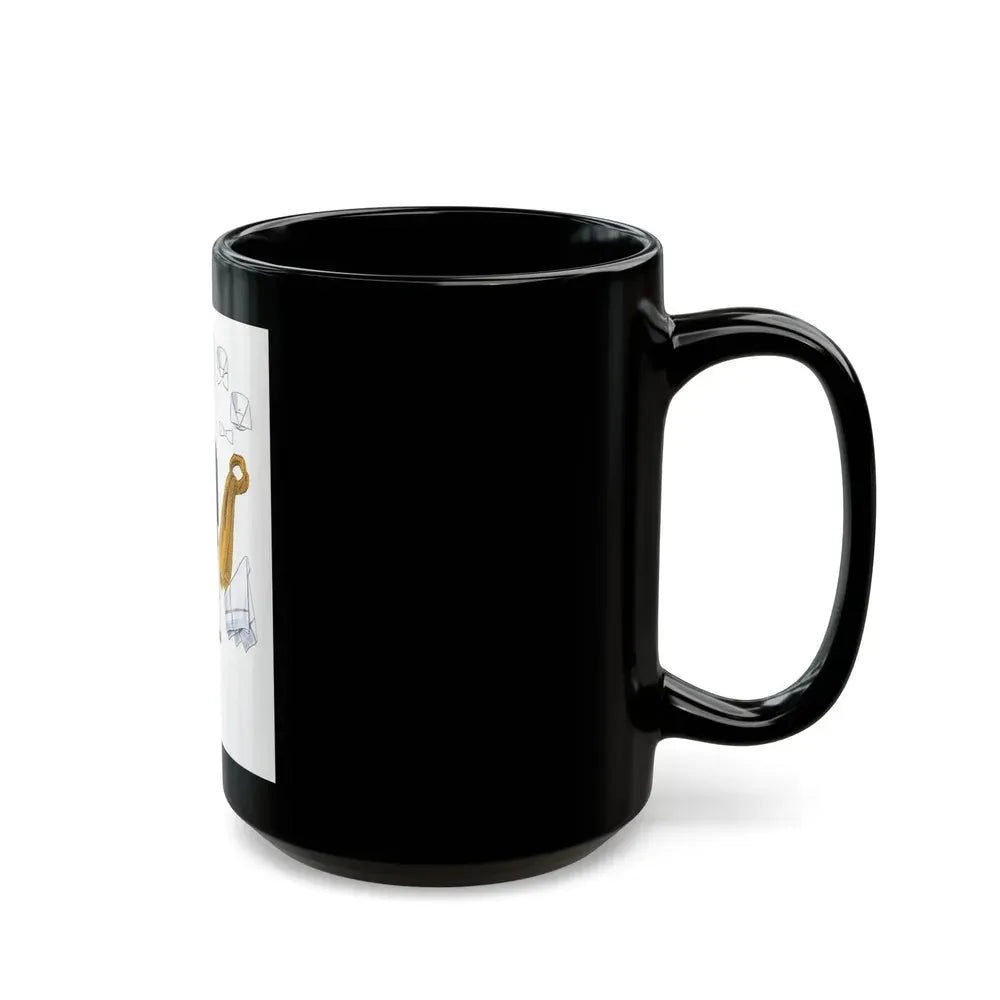 Esquire Fashion Illustration, January 1934 (3) - Black Coffee Mug - Go Mug Yourself