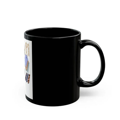 Esquire Fashion Illustration, January 1934 (7) - Black Coffee Mug - Go Mug Yourself