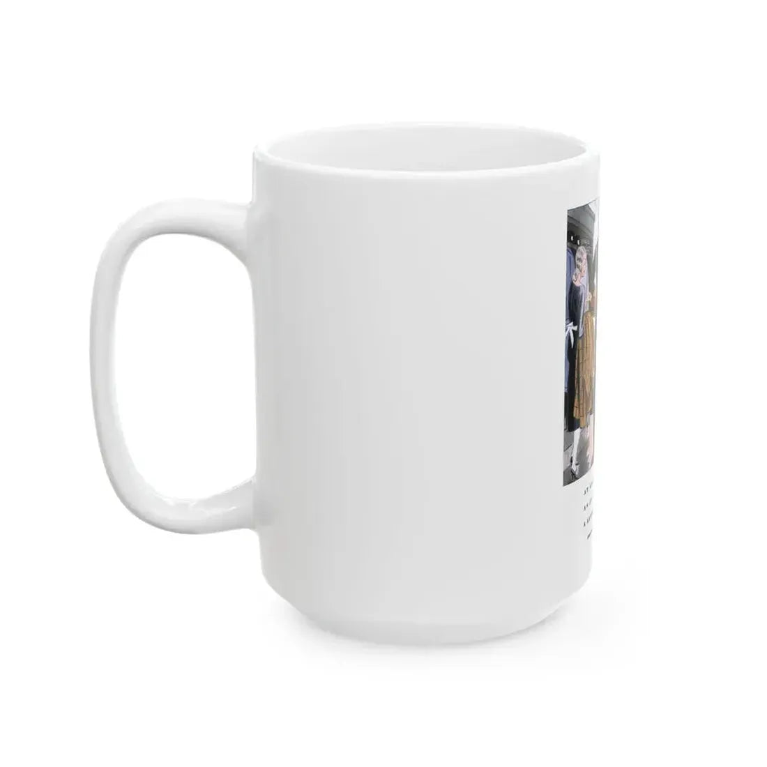 Esquire Fashion Illustration, January 1934 (7) - White Coffee Mug - Go Mug Yourself