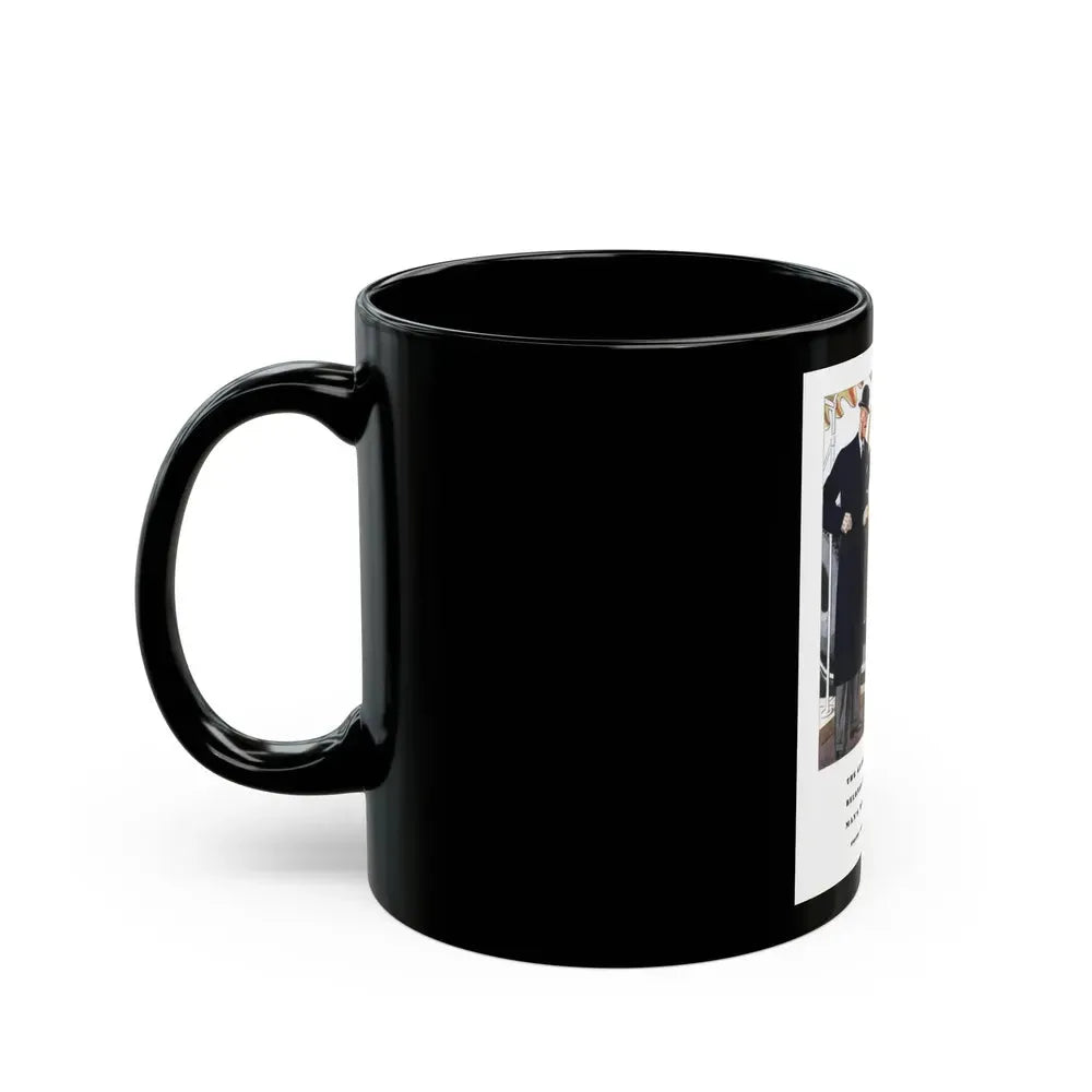 Esquire Fashion Illustration, January 1934 (9) - Black Coffee Mug - Go Mug Yourself