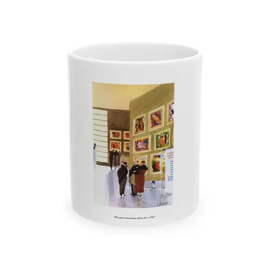Esquire Illustration, January 1934 (p. 110) - White Coffee Mug 11oz - Go Mug Yourself