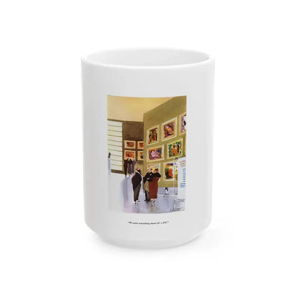 Esquire Illustration, January 1934 (p. 110) - White Coffee Mug 15oz - Go Mug Yourself