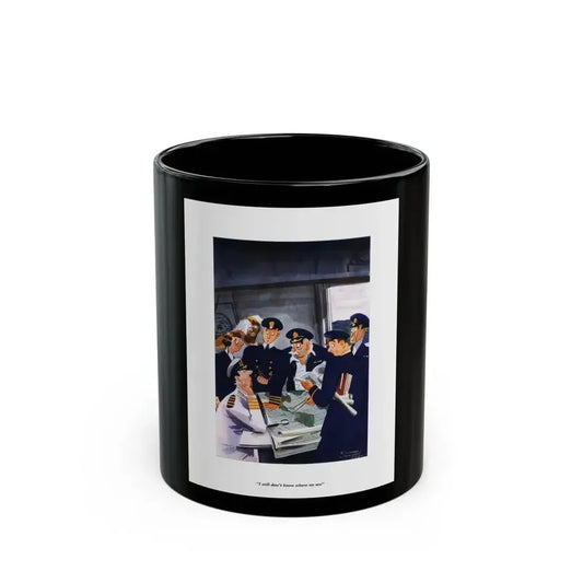 Esquire Illustration, January 1934 (p. 133) - Black Coffee Mug 11oz - Go Mug Yourself