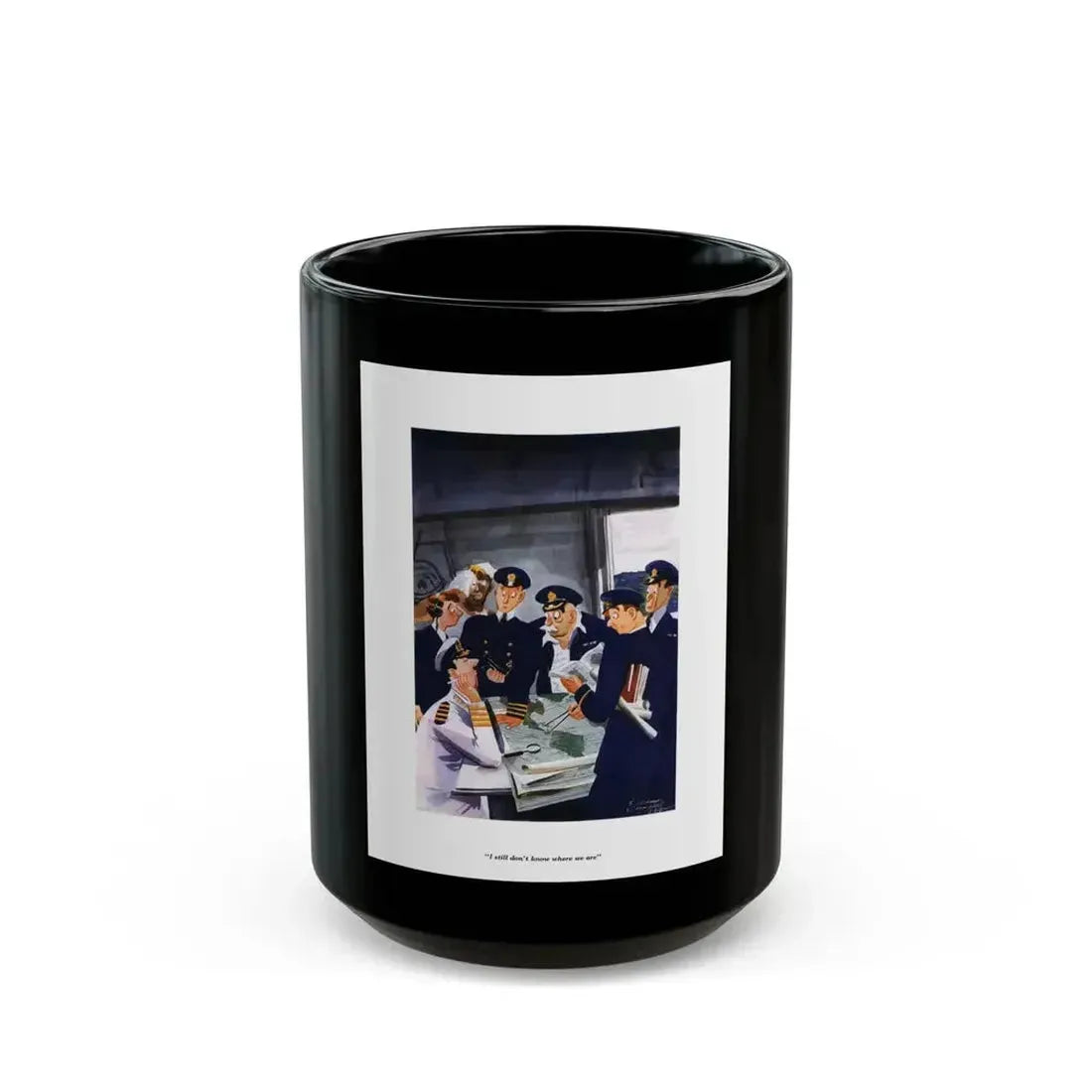 Esquire Illustration, January 1934 (p. 133) - Black Coffee Mug 15oz - Go Mug Yourself