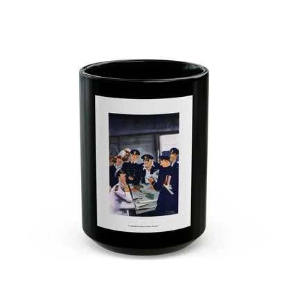 Esquire Illustration, January 1934 (p. 133) - Black Coffee Mug 15oz - Go Mug Yourself