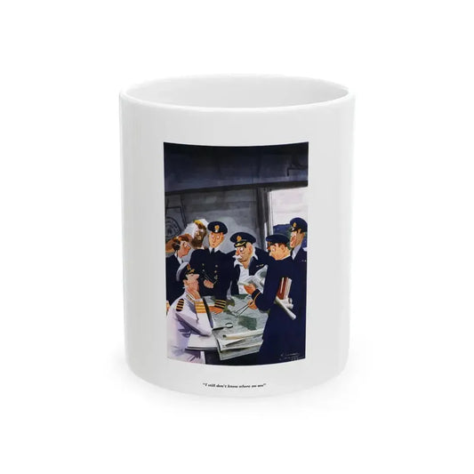 Esquire Illustration, January 1934 (p. 133) - White Coffee Mug 11oz - Go Mug Yourself