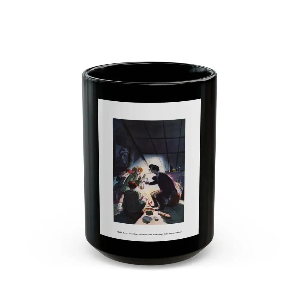 Esquire Illustration, January 1934 (p. 40) - Black Coffee Mug 15oz - Go Mug Yourself