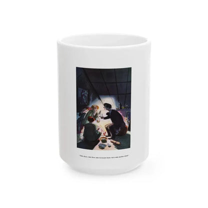 Esquire Illustration, January 1934 (p. 40) - White Coffee Mug 15oz - Go Mug Yourself