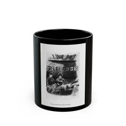 Esquire Illustration, January 1934 (p. 44) - Black Coffee Mug 11oz - Go Mug Yourself