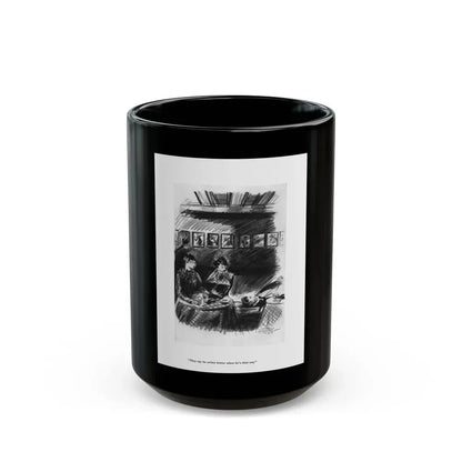 Esquire Illustration, January 1934 (p. 44) - Black Coffee Mug 15oz - Go Mug Yourself