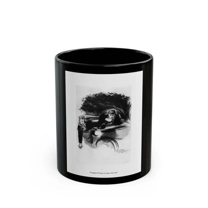 Esquire Illustration, January 1934 (p. 48) - Black Coffee Mug 11oz - Go Mug Yourself