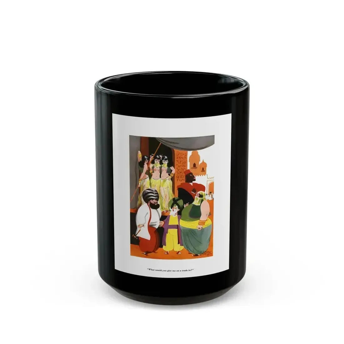 Esquire Illustration, January 1934 (p. 63) - Black Coffee Mug 15oz - Go Mug Yourself