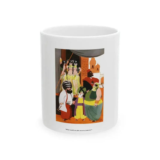 Esquire Illustration, January 1934 (p. 63) - White Coffee Mug 11oz - Go Mug Yourself