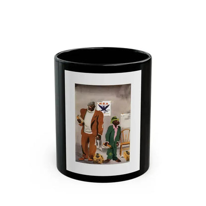 Esquire Illustration, January 1934 (p. 79) - Black Coffee Mug 11oz - Go Mug Yourself