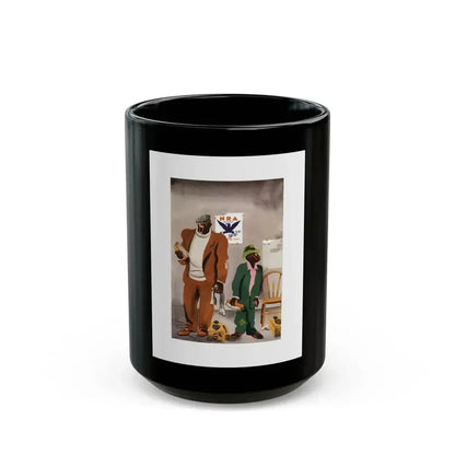 Esquire Illustration, January 1934 (p. 79) - Black Coffee Mug 15oz - Go Mug Yourself
