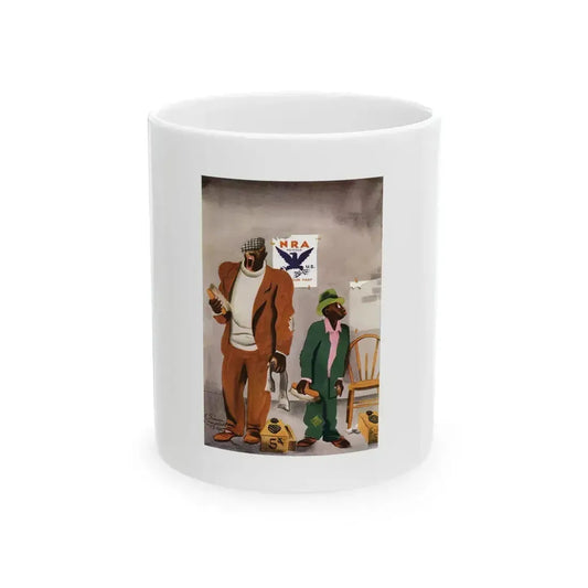 Esquire Illustration, January 1934 (p. 79) - White Coffee Mug 11oz - Go Mug Yourself