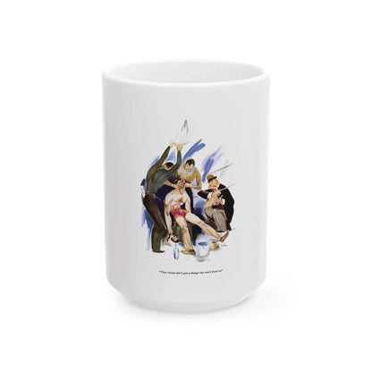 Esquire Illustration, January 1934 - White Coffee Mug 15oz - Go Mug Yourself