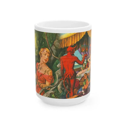 Esquire Illustrators, 1950 - White Coffee Mug 15oz - Go Mug Yourself