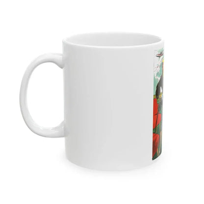 Esquire magazine cartoon illustration, 1955 (1) - White Coffee Mug - Go Mug Yourself