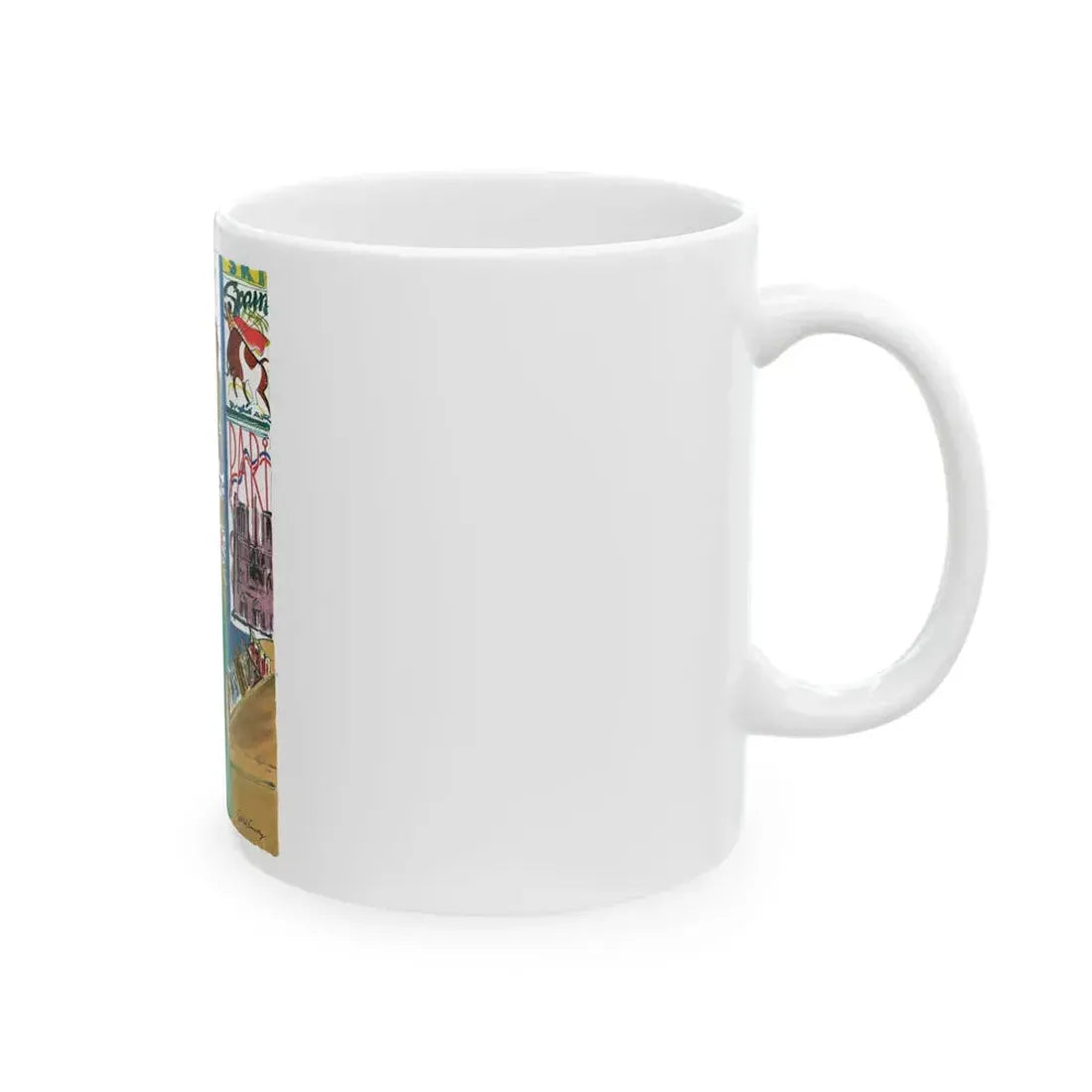 Esquire magazine cartoon illustration, 1955 (1) - White Coffee Mug - Go Mug Yourself