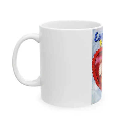 Esquire magazine cover, February 1950 - White Coffee Mug - Go Mug Yourself