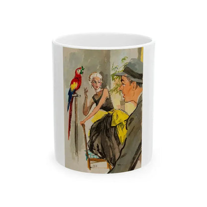 Esquire Magazine Illustration (Hearst, c. 1950s) - White Coffee Mug 11oz - Go Mug Yourself