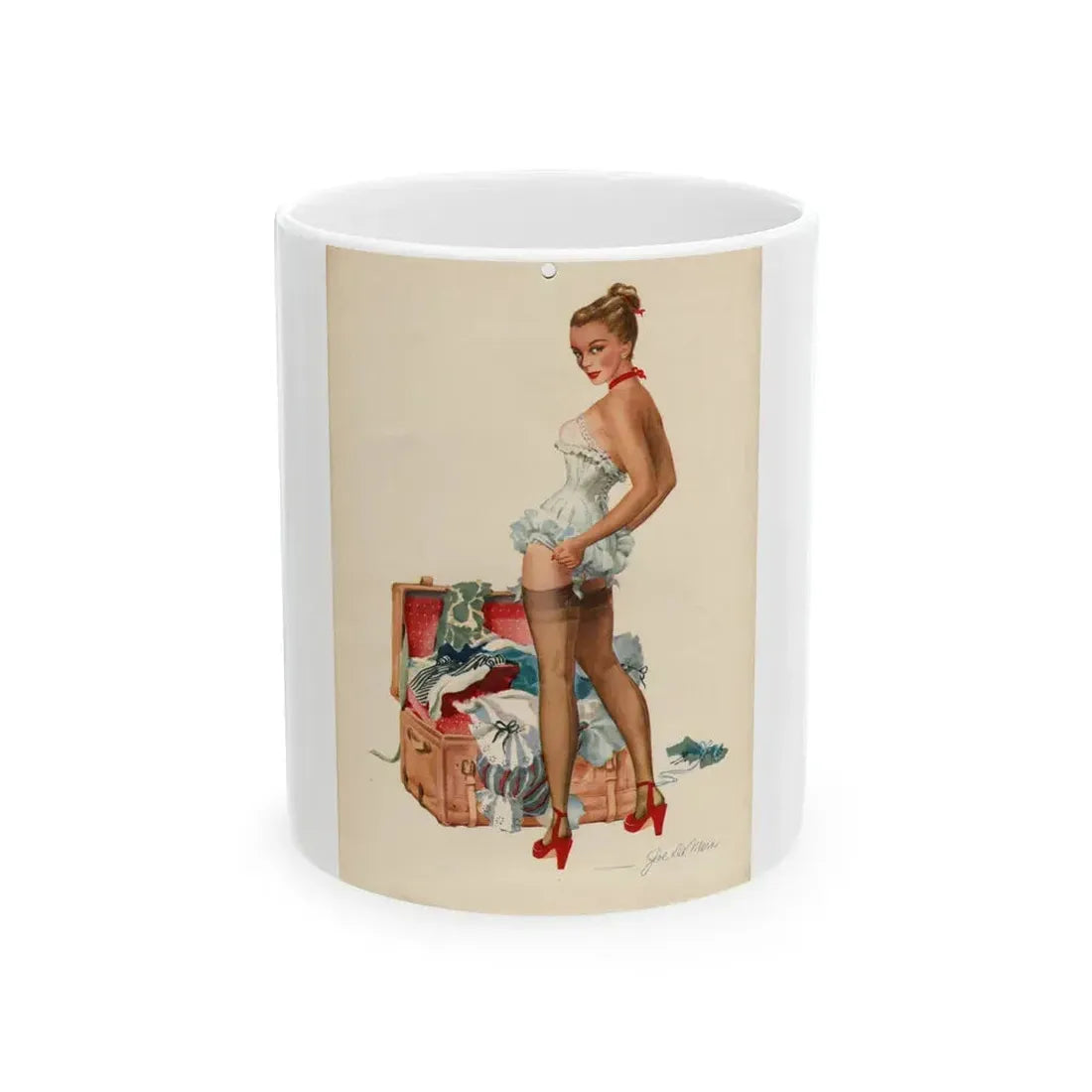 Esquire P18 Aug - White Coffee Mug 11oz - Go Mug Yourself