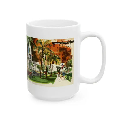 Esquire's Avenues of Fashion, 1953 - White Coffee Mug - Go Mug Yourself