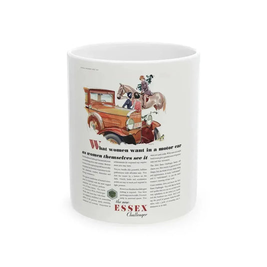 Essex ad, McCall's, July 1930 - White Coffee Mug 11oz - Go Mug Yourself