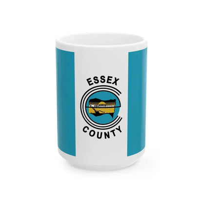 Essex County Ontario Flag pre-2014 (Canada) White Coffee Mug 15oz - Go Mug Yourself