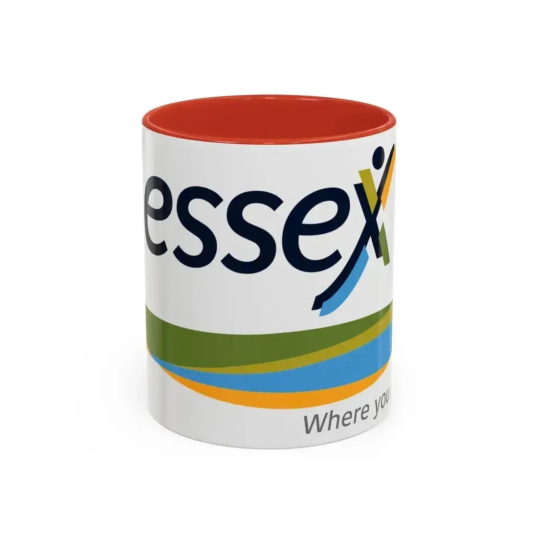Essex Ontario Flag Canada - Accent Coffee Mug 11oz Red - Go Mug Yourself